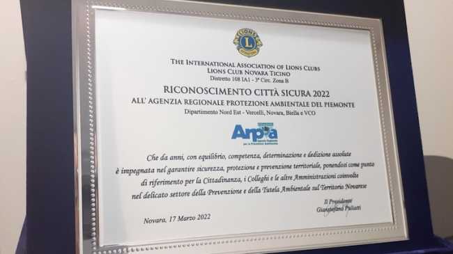 Targa lions novara 2