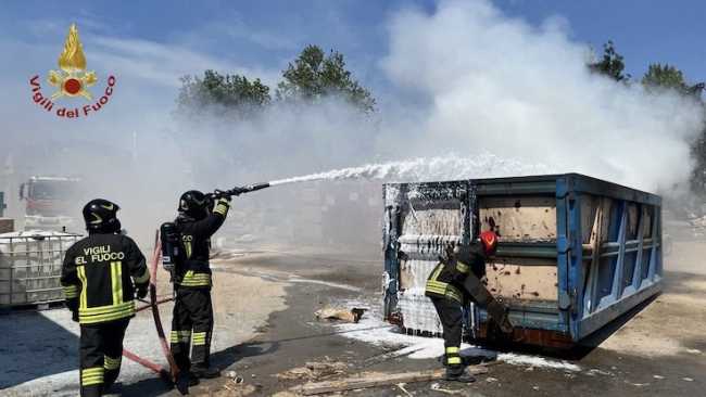 incendio container gherzi