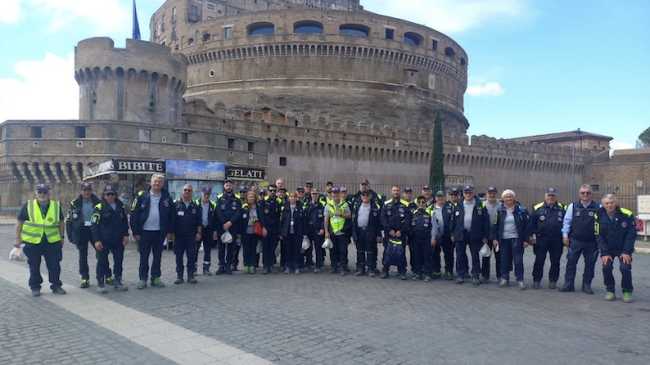 volontari prot civile roma rientro