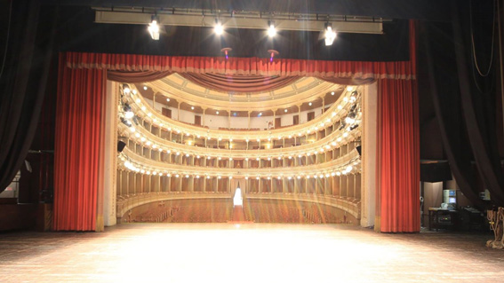 novara teatro coccia palco