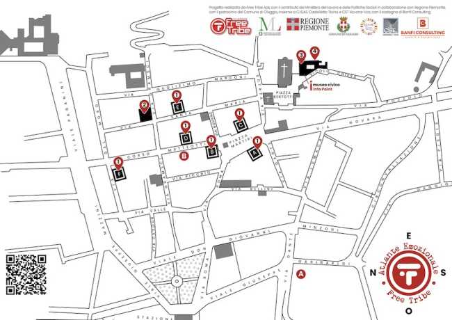 Mappa mostra diffusa Oleggio Atlante Emozionale