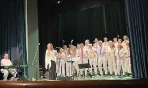 Un momento del concerto benefico