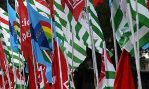 bandiere cgil cisl uil