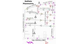 galliate zona 30 planimetria foto