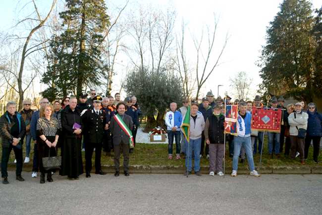 inaugurazione albero vittime covid cameri