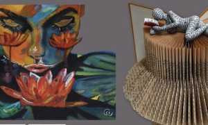 locandina mostra pittura sculture carta