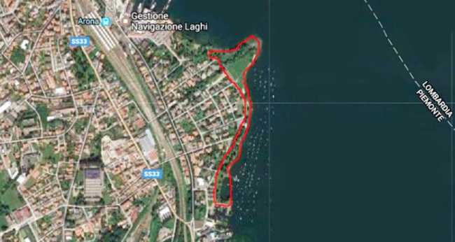 pista skate arona mappa