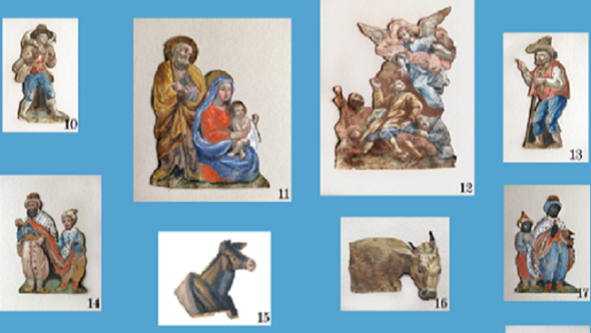 presepe carta oleggio