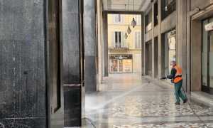pulizia portici