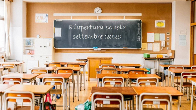 riapertura scuola 20 classe scritta