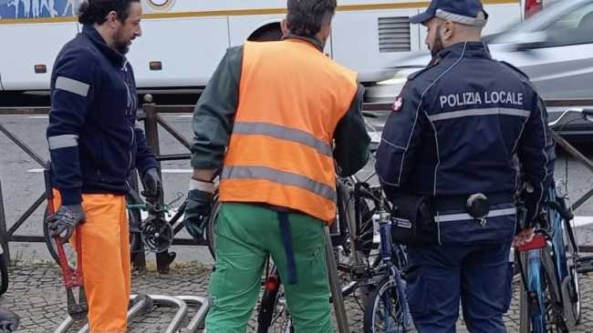 rimozione vecchie bici