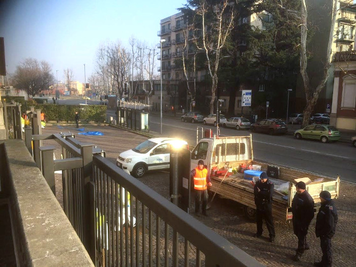 Detenuti al lavoro a Palazzo Fossati