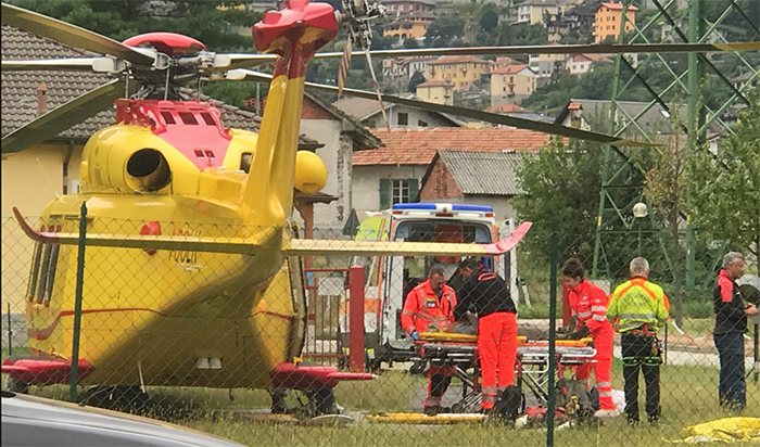 Ustionato gravemente mentre prepara la grigliata. Elitrasportato a Torino