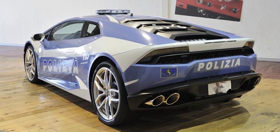 polizia lamborghini