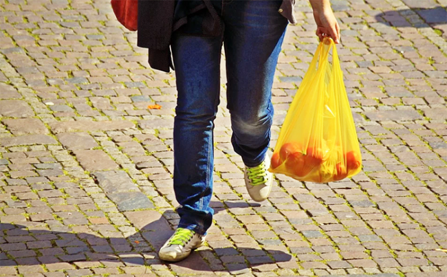 spesa gambe sacchetto