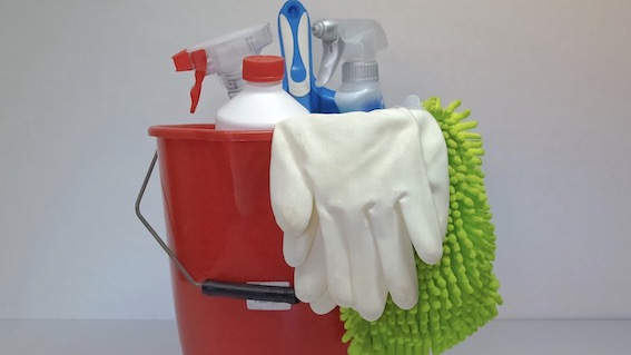 secchio pulizia