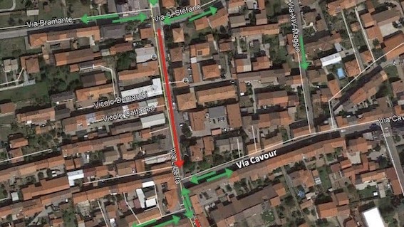 bellinzago viabilita via liberta