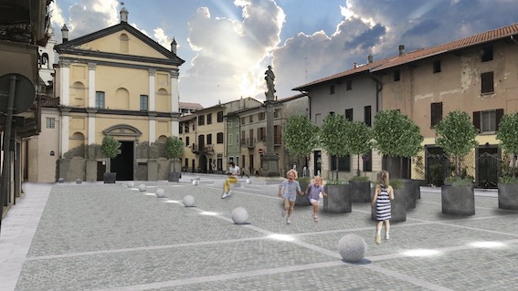 cameri rendering piazza
