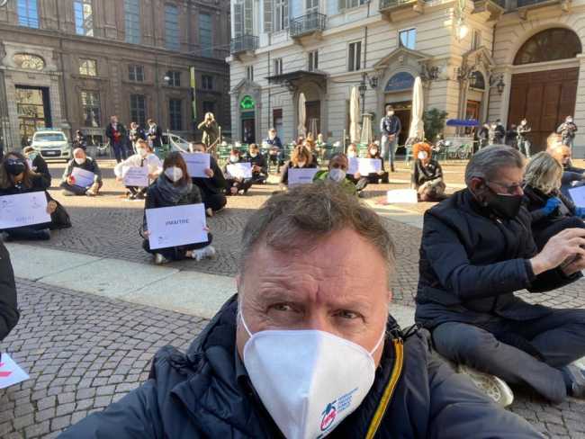 confcommercio protesta