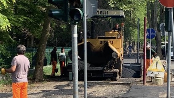 asfalto ciclabile no