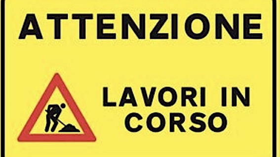 cartello lavori in corso