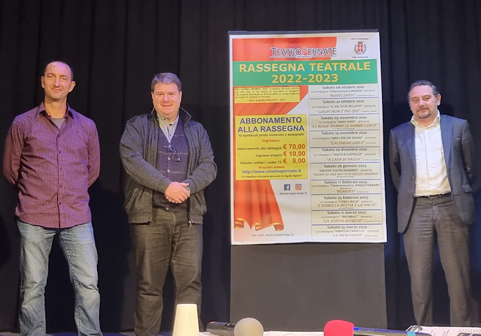 Teatro di Pernate: con il contributo del Comune di Novara al via la nuova stagione