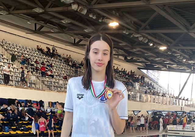 Nuoto Novara Piacentini medaglia