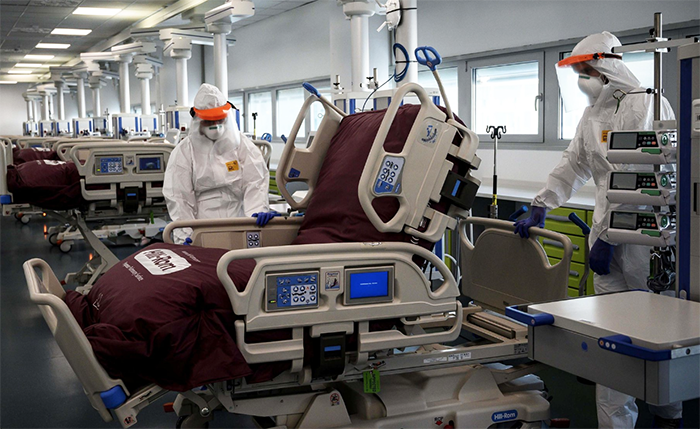 Sono 89 i ricoverati covid all'AOU, 7 in terapia intensiva